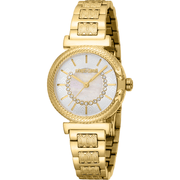 Roberto Cavalli Dame Rustfrit Stål Guldfarvet Ur RC5L137M0045 - Urma.dk