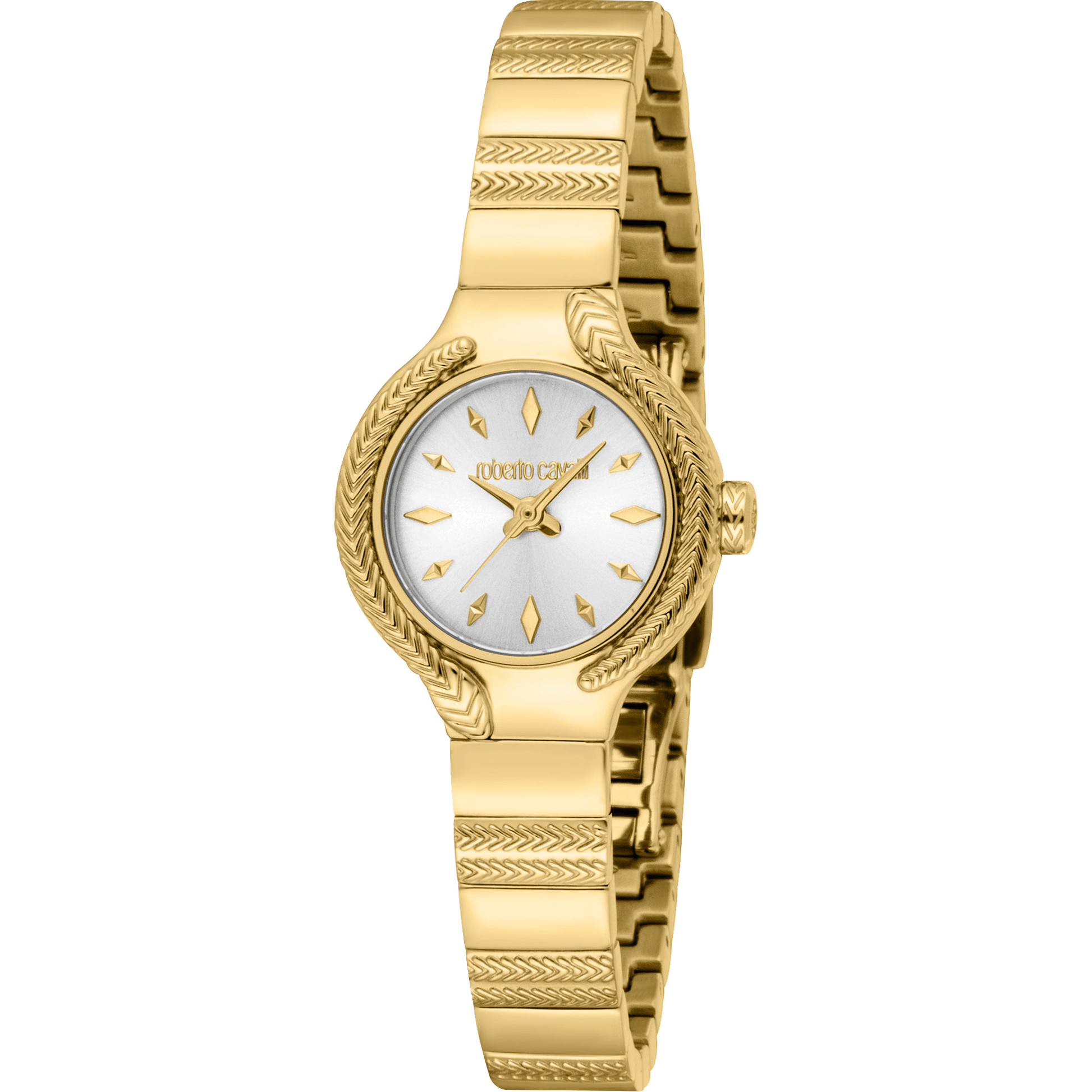 Roberto Cavalli Dame Rustfrit Stål Guldfarvet Ur RC5L155M0055 - Urma.dk