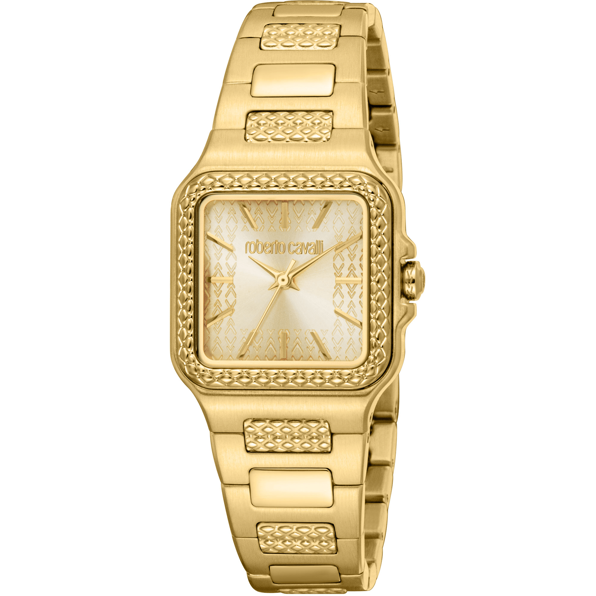 Roberto Cavalli Dame Rustfrit Stål Guldfarvet Ur RC5L170M0035 - Urma.dk