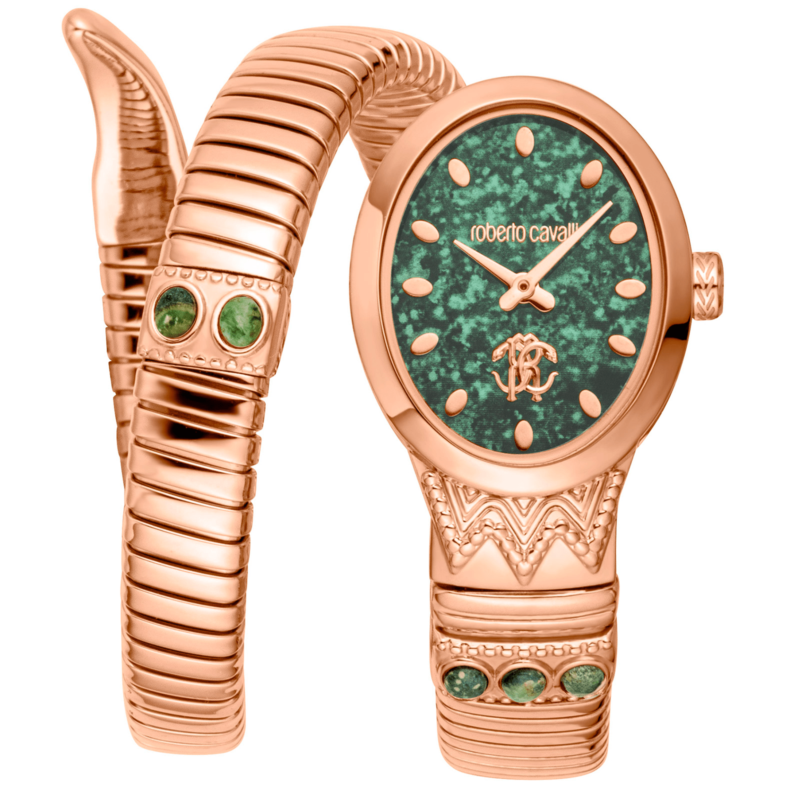 Roberto Cavalli Dame Rustfrit Stål Rosaguld Ur RC5L104M0045 - Urma.dk