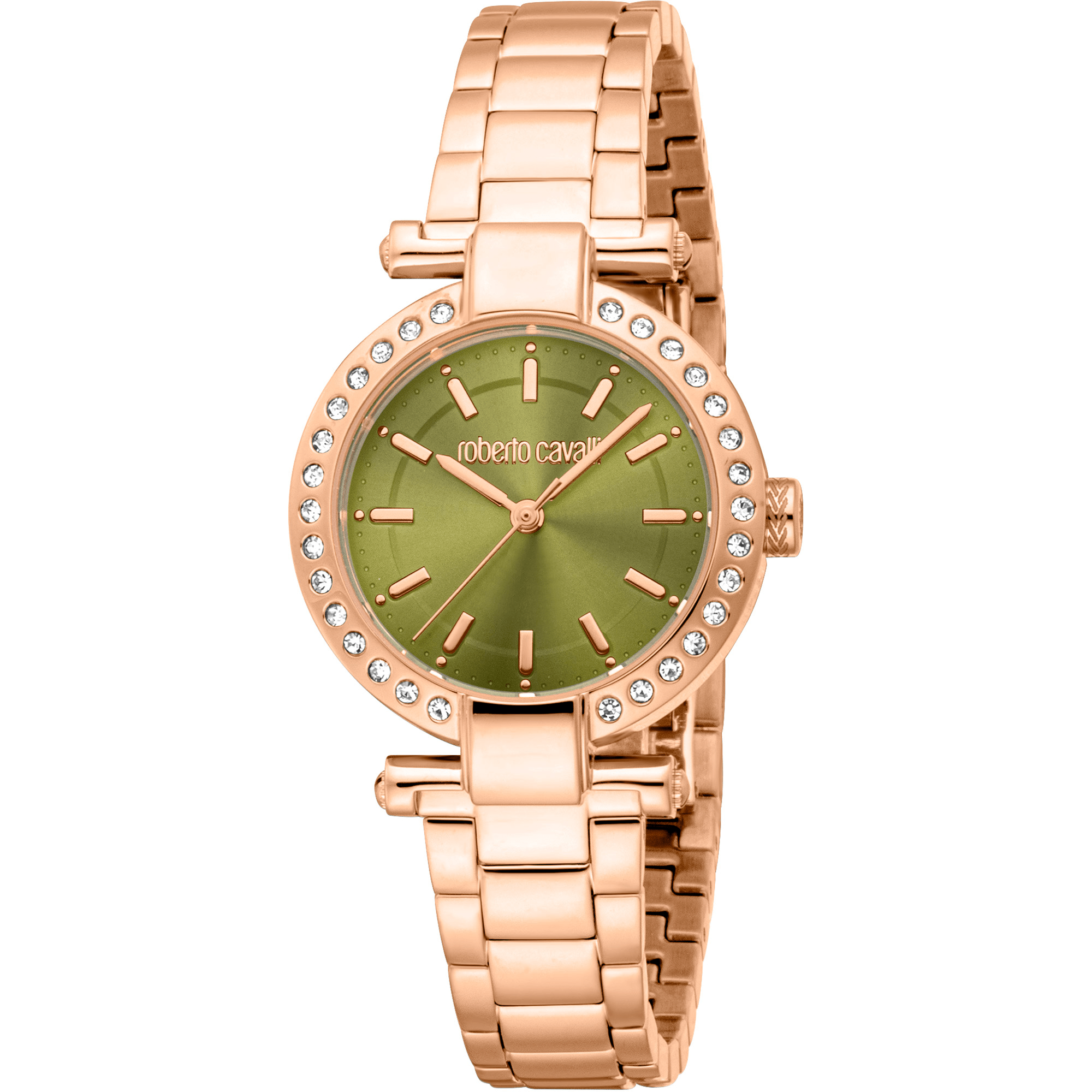 Roberto Cavalli Dame Rustfrit Stål Rosaguld Ur RC5L121M0075 - Urma.dk