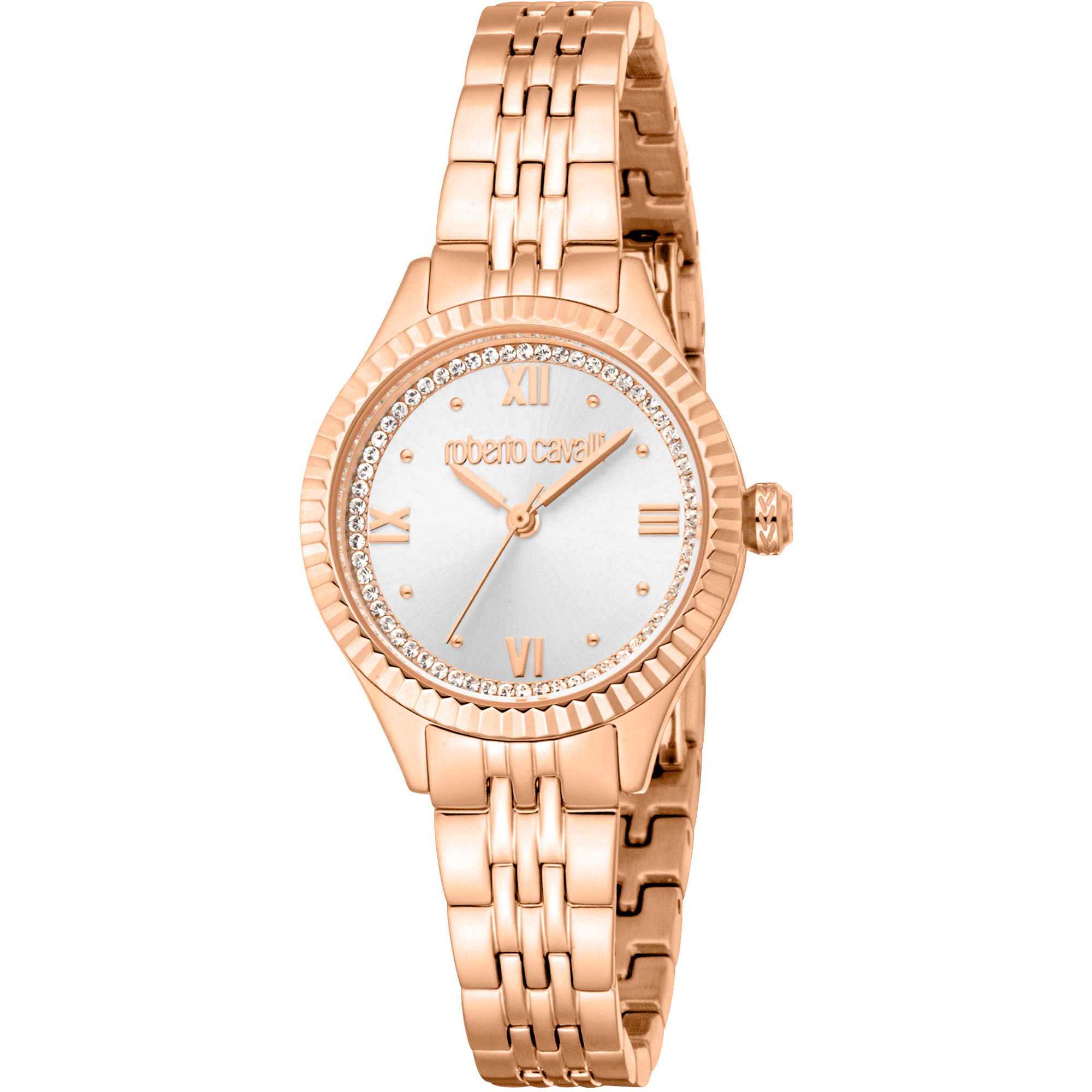 Roberto Cavalli Dame Rustfrit Stål Rosaguld Ur RC5L124M0075 - Urma.dk