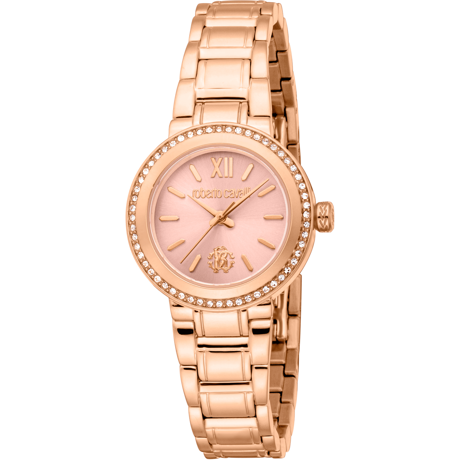 Roberto Cavalli Dame Rustfrit Stål Rose Gold Pink Ur RC5L123M0075 - Urma.dk