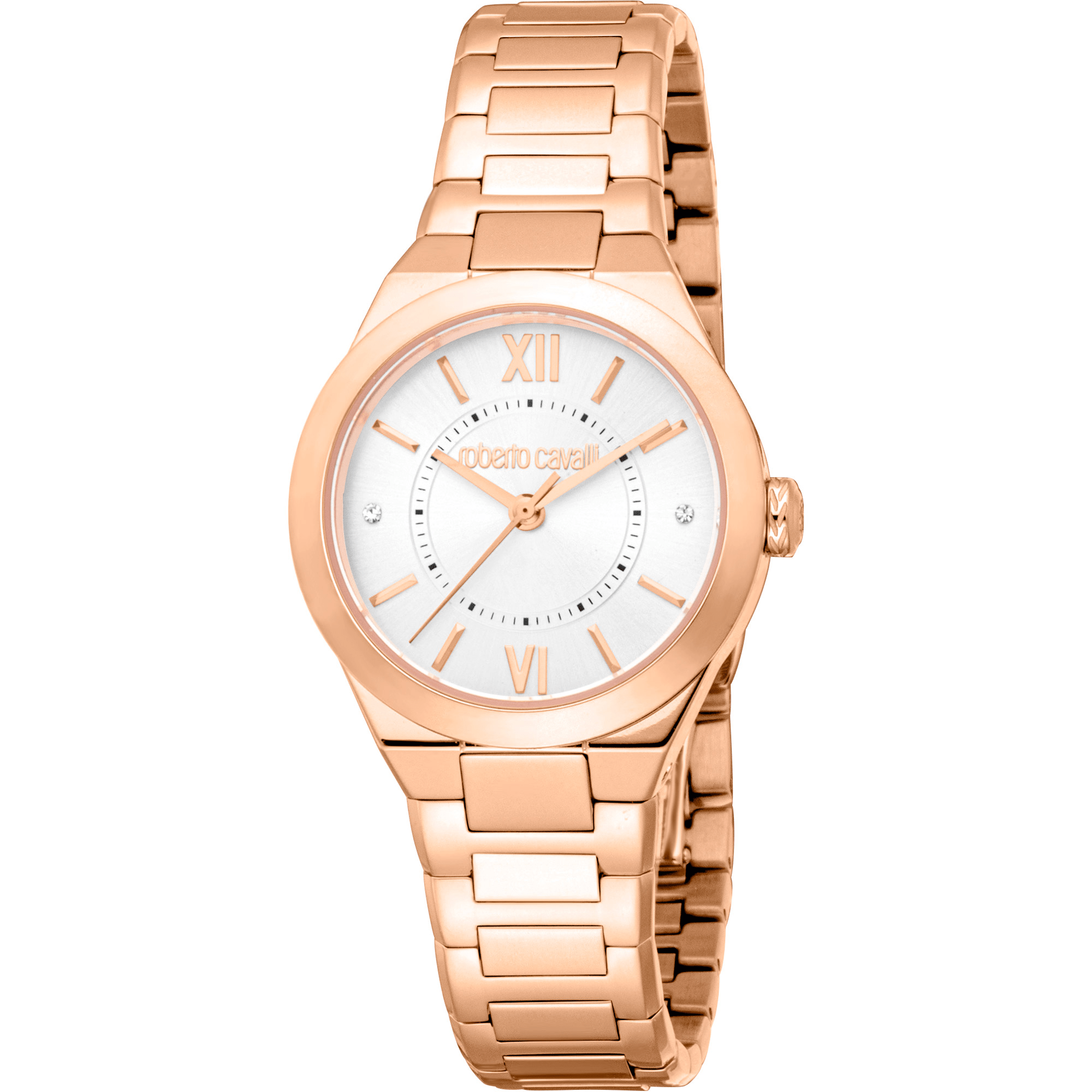 Roberto Cavalli Dame Rustfrit Stål Rose Gold Ur RC5L126M0045 - Urma.dk