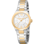 Roberto Cavalli Dame Rustfrit Stål Sølv & Guldfarvet Ur RC5L126M0055 - Urma.dk