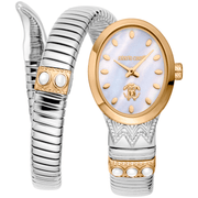 Roberto Cavalli Dame Rustfrit Stål Sølv - og Guldfarvet Ur RC5L104M0055 - Urma.dk