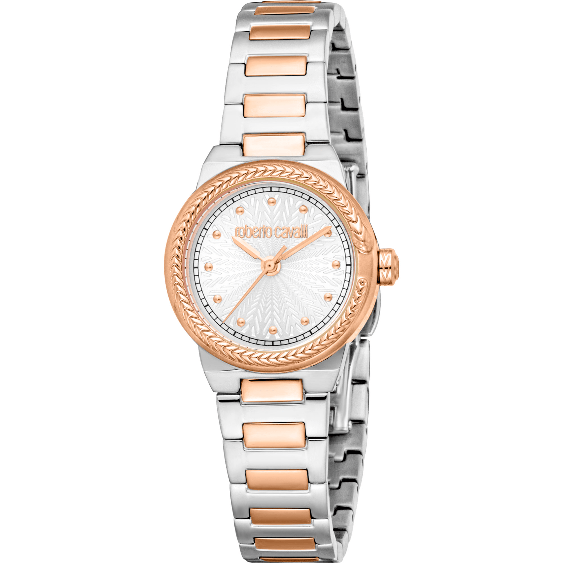 Roberto Cavalli Dame Rustfrit Stål Sølv - og Rosaguld Ur RC5L117M0075 - Urma.dk