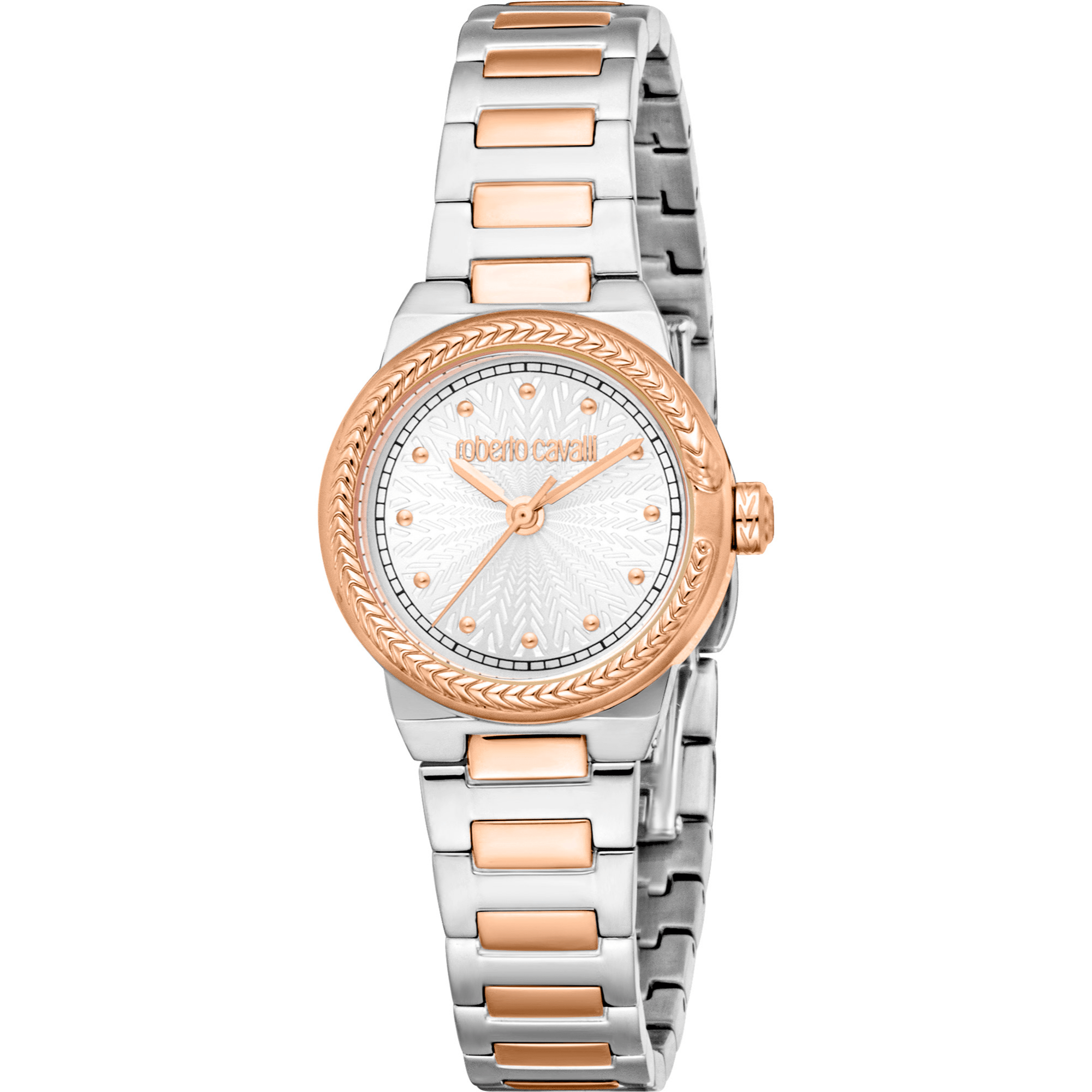 Roberto Cavalli Dame Rustfrit Stål Sølv - og Rosaguld Ur RC5L117M0075 - Urma.dk