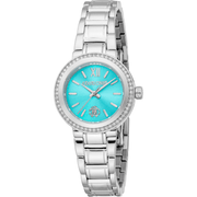 Roberto Cavalli Dame Rustfrit Stål Sølvfarvet Turkis Ur RC5L123M0055 - Urma.dk