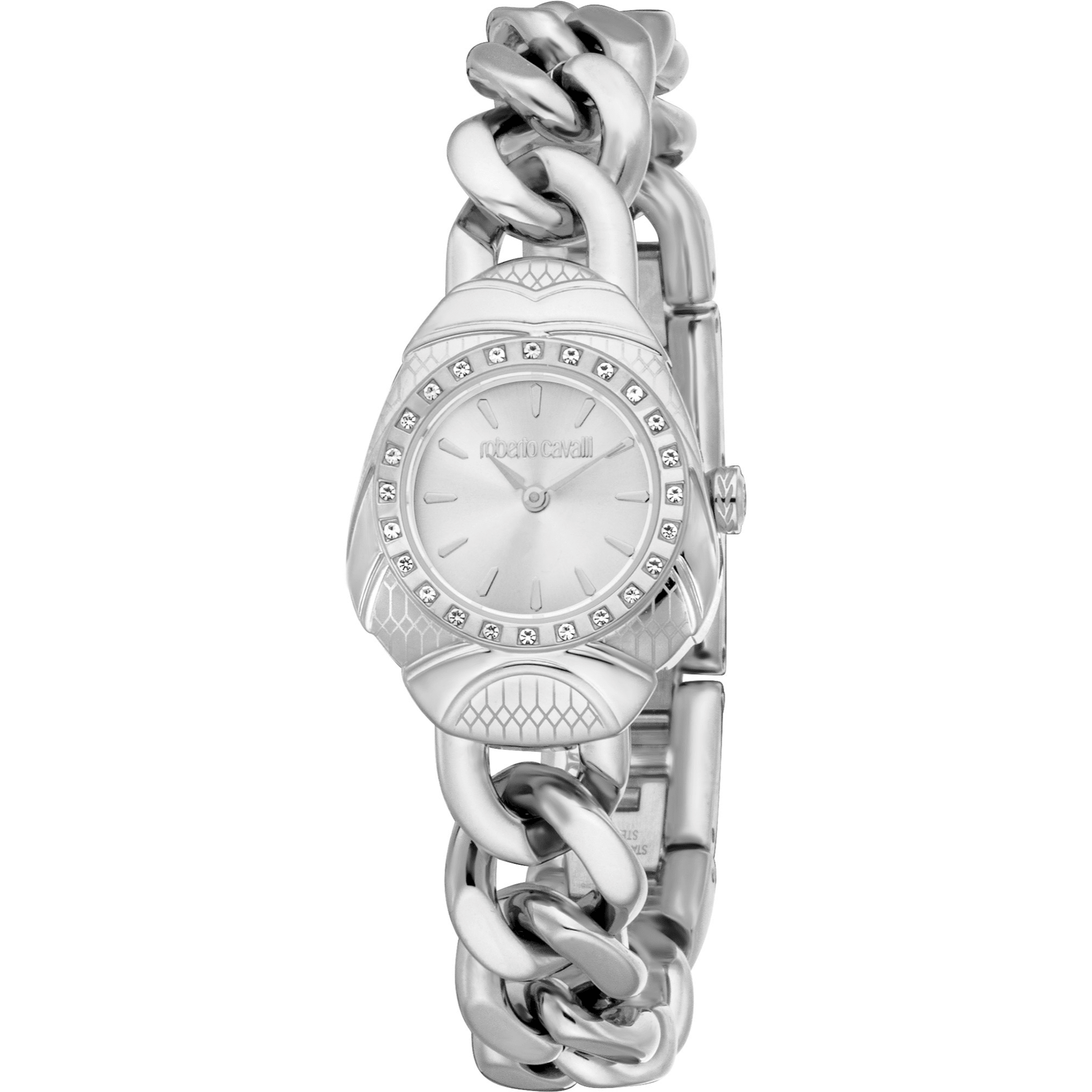 Roberto Cavalli Dame Rustfrit Stål Sølvfarvet Ur RC5L093M0015 - Urma.dk
