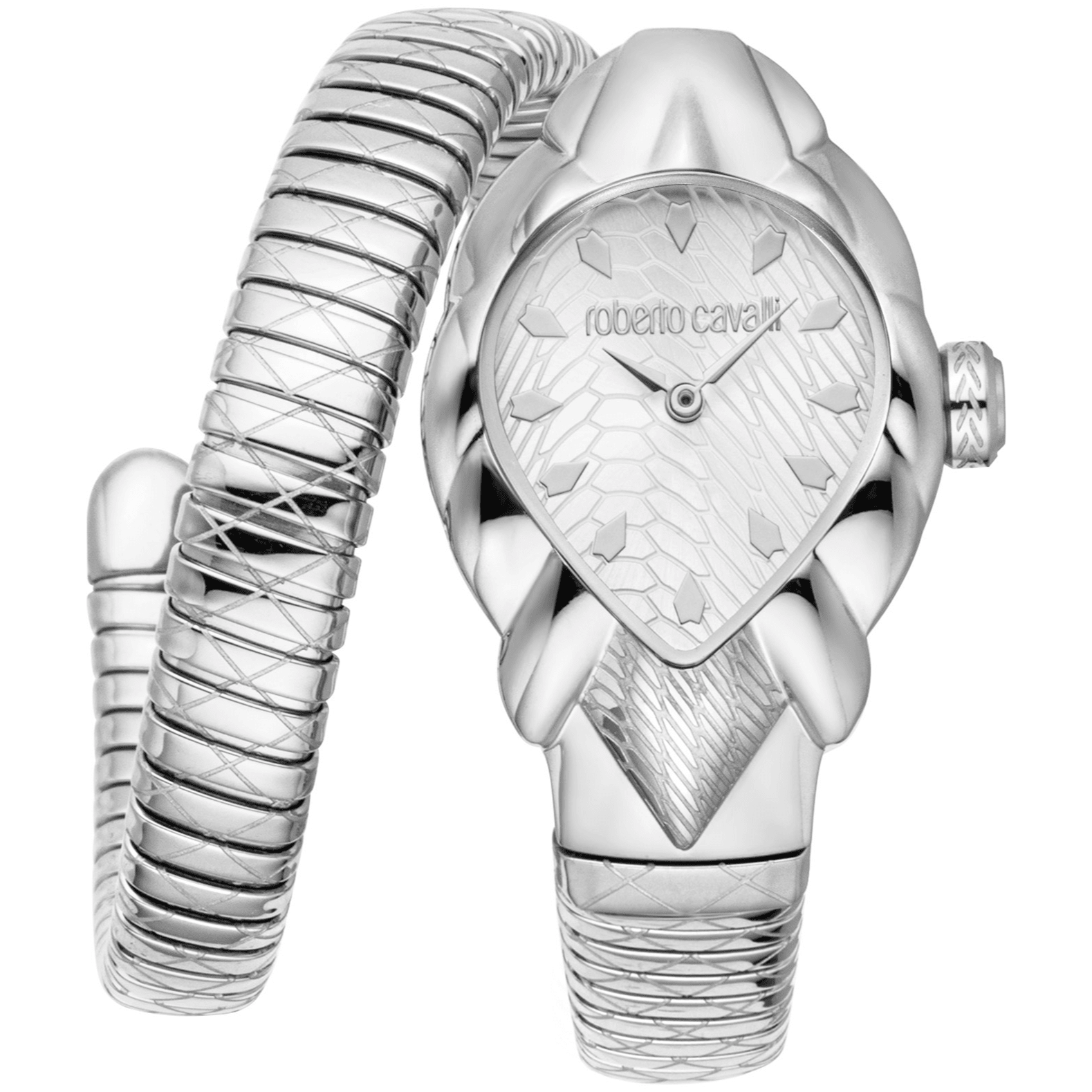 Roberto Cavalli Dame Rustfrit Stål Sølvfarvet Ur RC5L110M0015 - Urma.dk