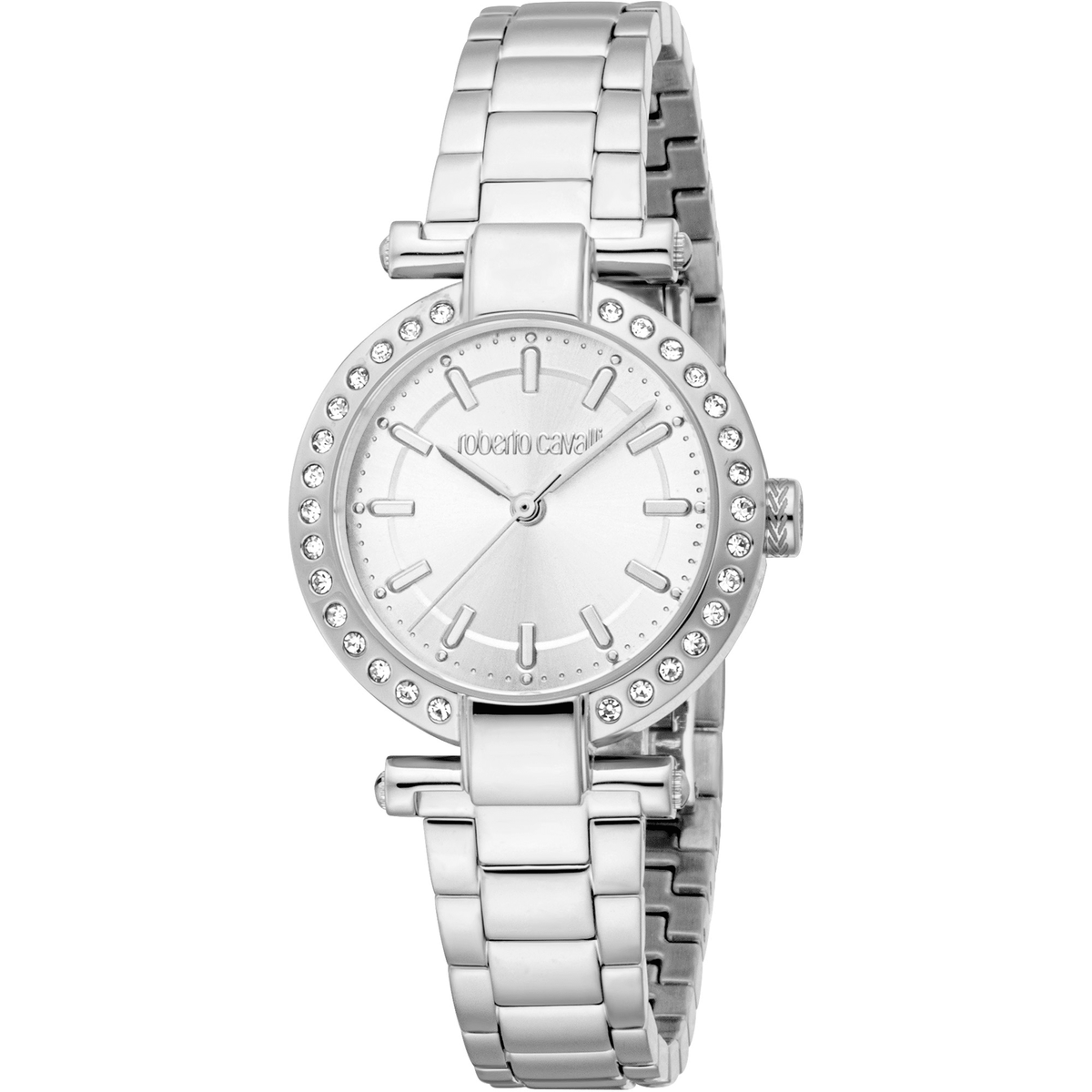 Roberto Cavalli Dame Rustfrit Stål Sølvfarvet Ur RC5L121M0045 - Urma.dk