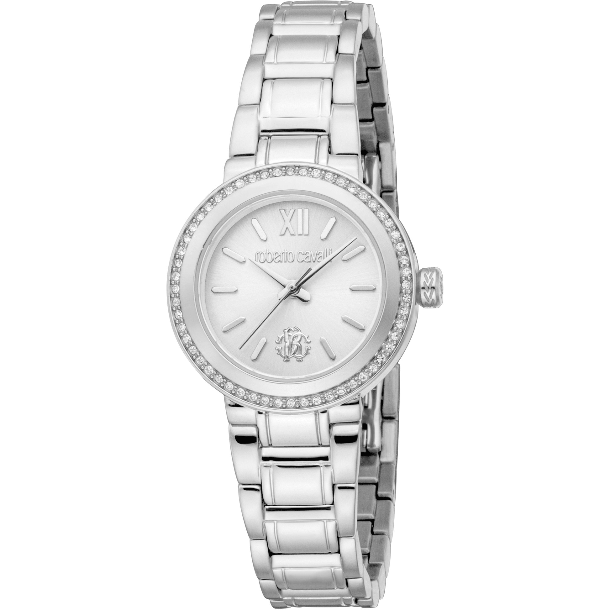 Roberto Cavalli Dame Rustfrit Stål Sølvfarvet Ur RC5L123M0045 - Urma.dk