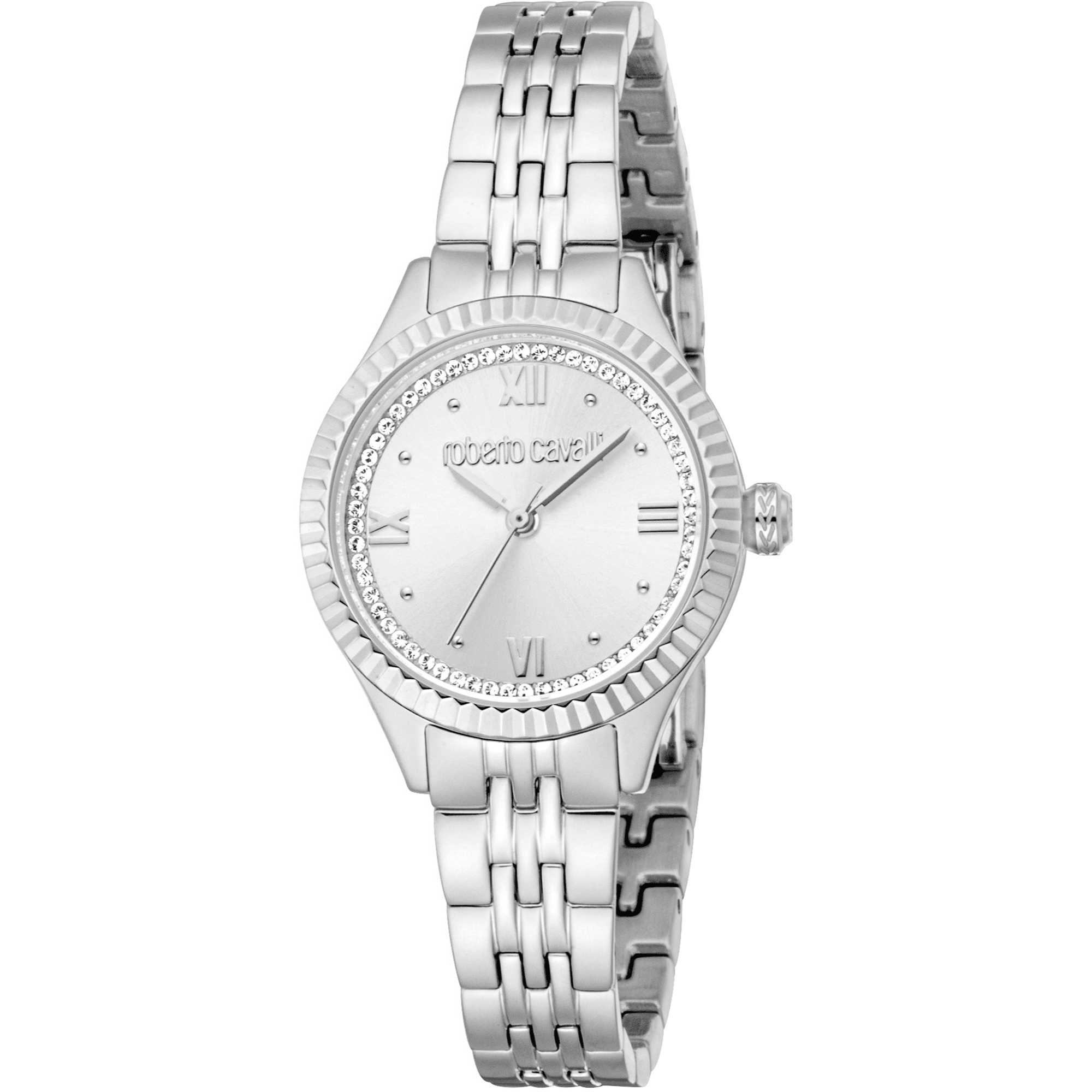Roberto Cavalli Dame Rustfrit Stål Sølvfarvet Ur RC5L124M0045 - Urma.dk
