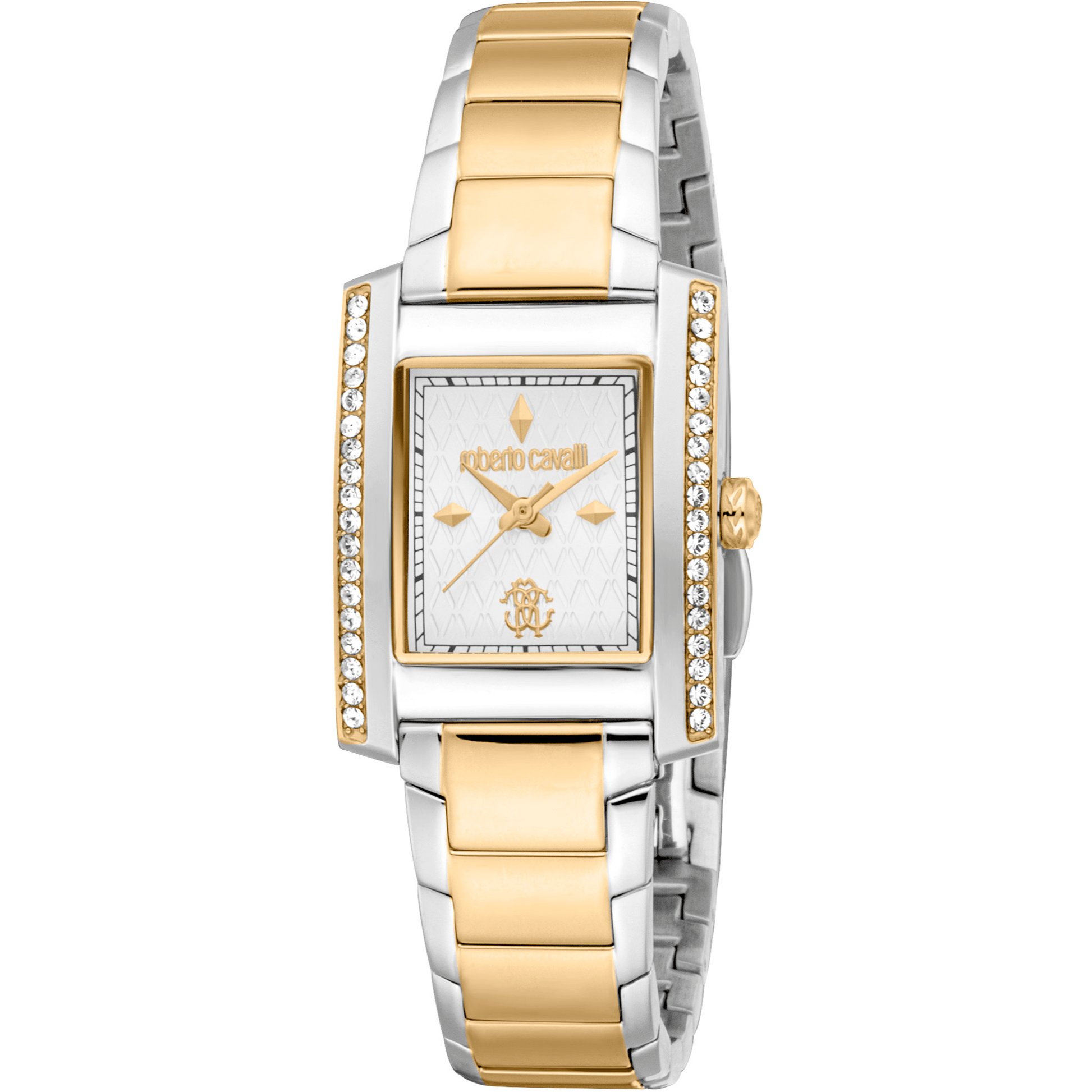 Roberto Cavalli Dame Rustfrit Stål To - tone Guld/Sølv Ur RC5L120M0085 - Urma.dk