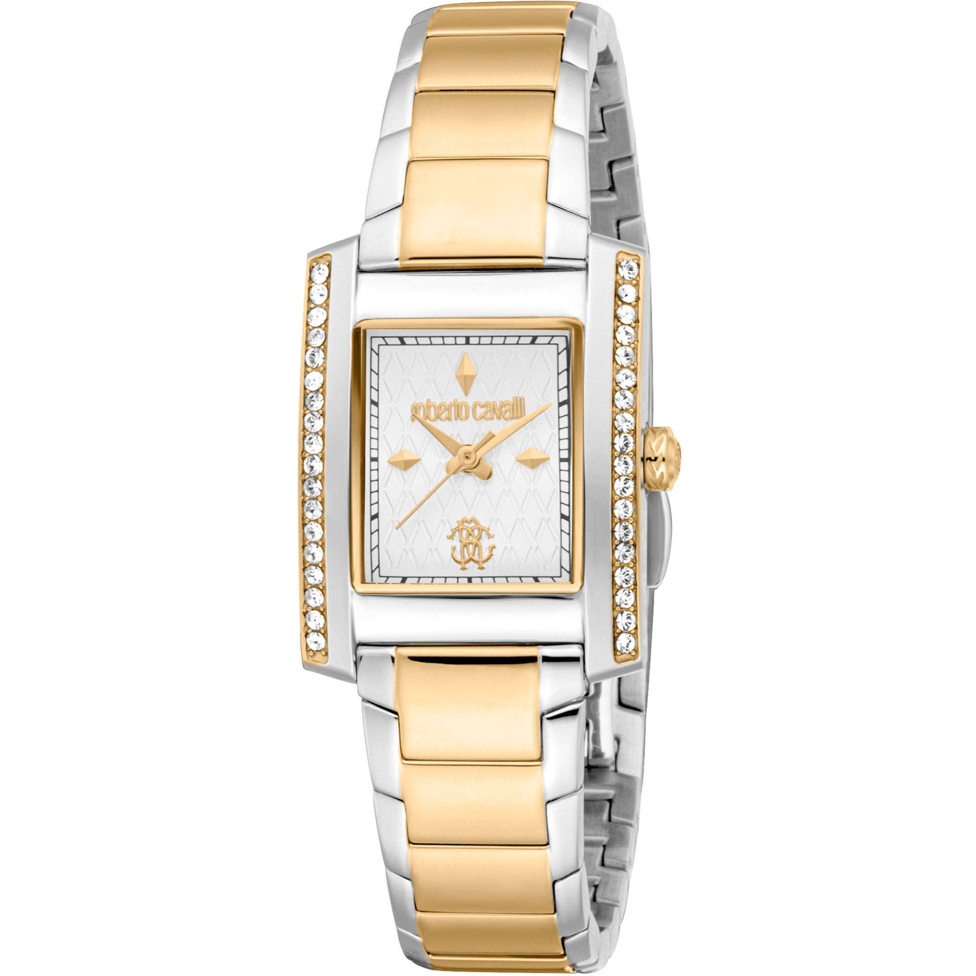Roberto Cavalli Dame Rustfrit Stål To - tone Guld/Sølv Ur RC5L120M0085 - Urma.dk