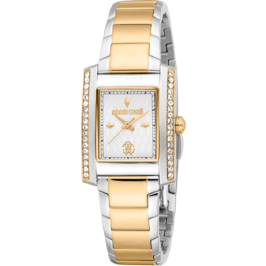 Roberto Cavalli Dame Rustfrit Stål To - tone Guld/Sølv Ur RC5L120M0085 - Urma.dk