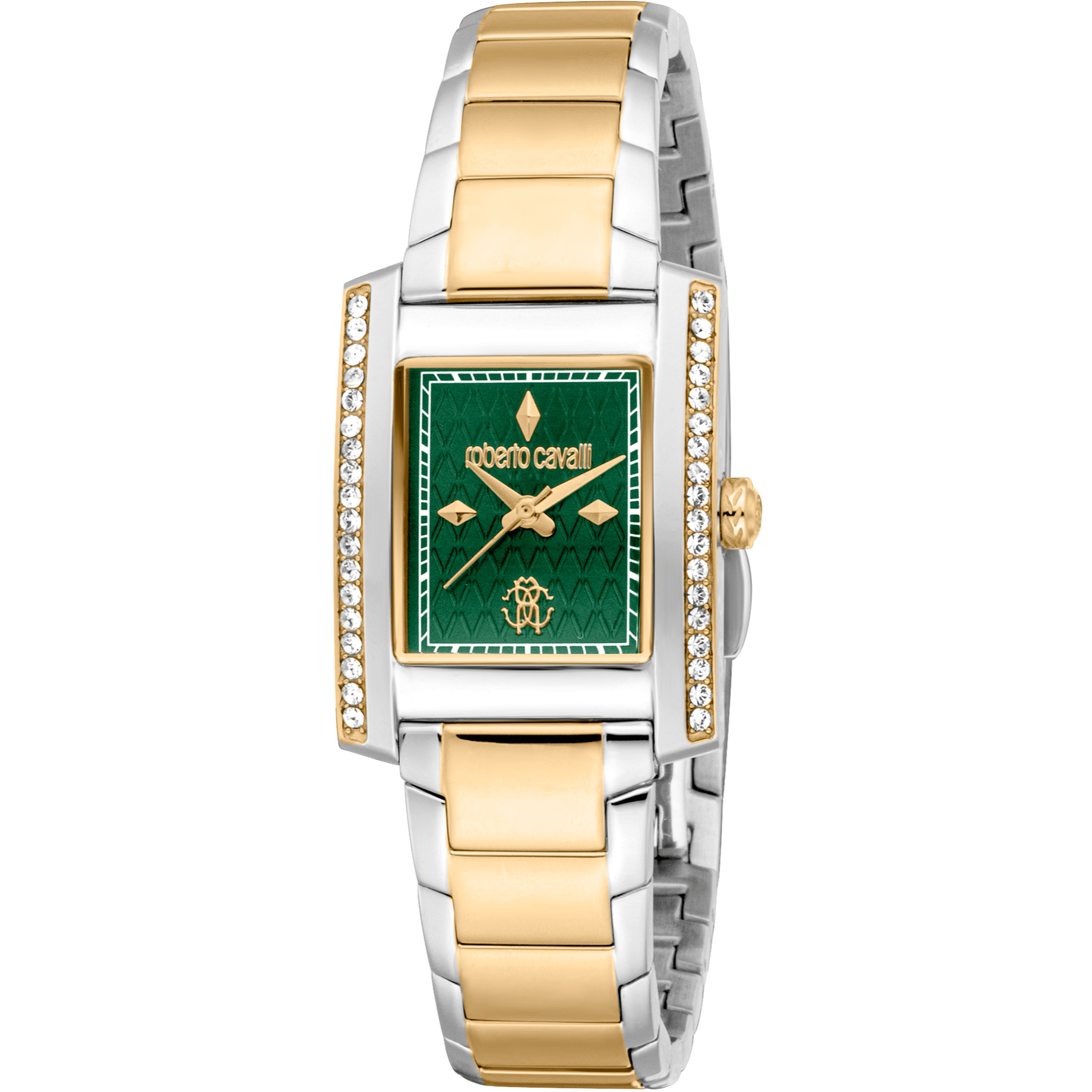 Roberto Cavalli Dame Rustfrit Stål To - tone Guld/Sølv Ur RC5L120M0095 - Urma.dk