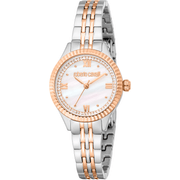 Roberto Cavalli Dame Rustfrit Stål To - tone Rosaguld/Sølv Ur RC5L124M0105 - Urma.dk