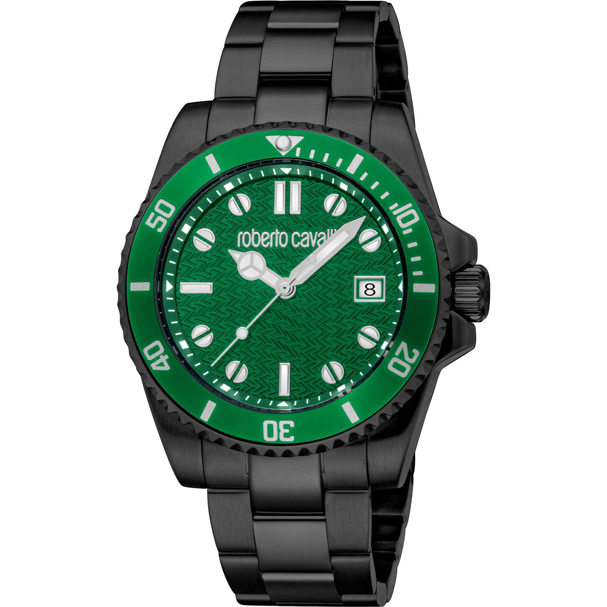 Roberto Cavalli Herre Grøn Analog Ur RC5G129M0085 - Urma.dk