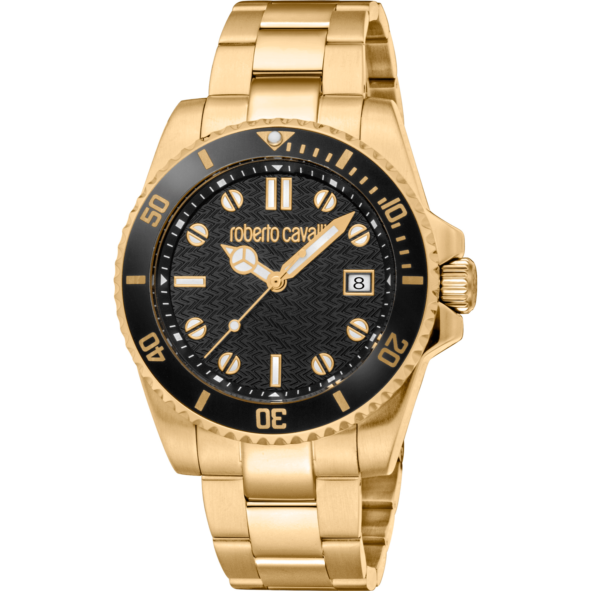 Roberto Cavalli Herre Sort Analog Ur RC5G129M0075 - Urma.dk