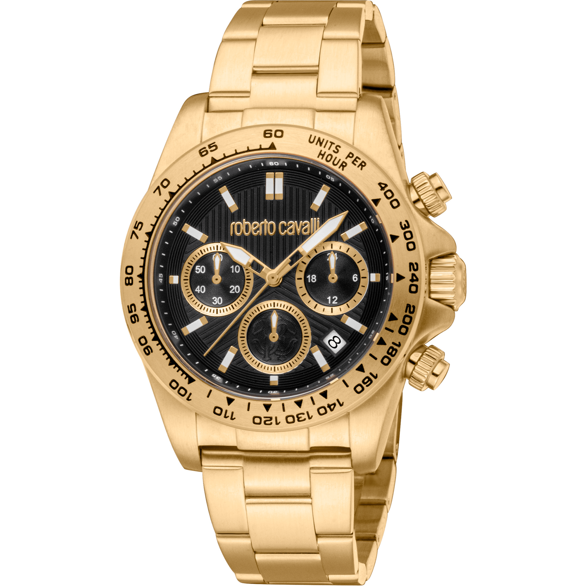 Roberto Cavalli Herre Sort Chronograph Ur RC5G135M0085 - Urma.dk