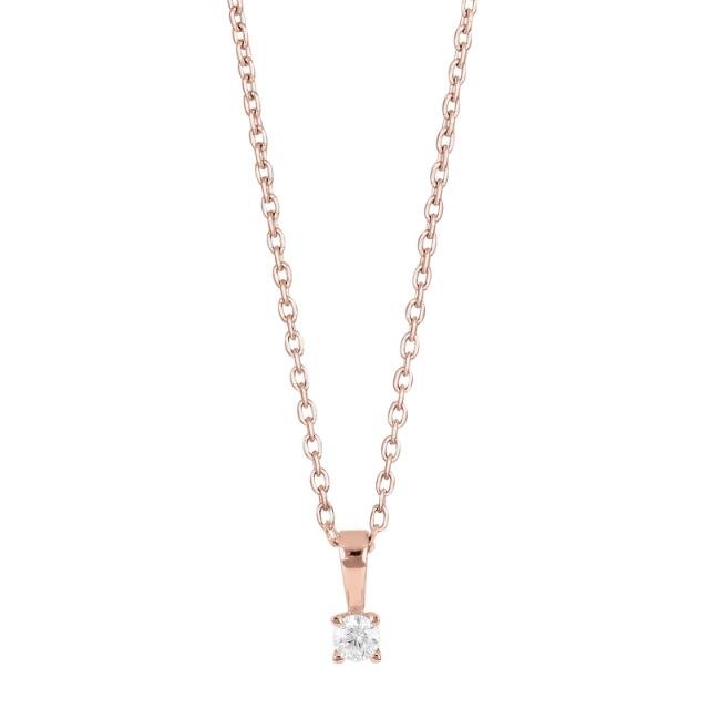 Rosafg Sølv vedhæng 3mm grab HEGENOR - Urma.dk