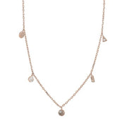 Rosafg Sølv vedhæng GWENNOR 4mm 42+3cm - Urma.dk