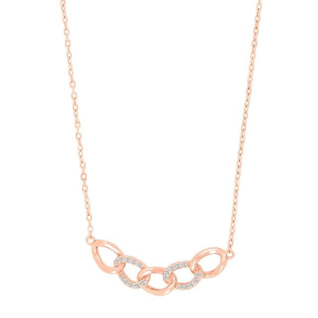 Rosafg Sølv vedhæng JASMINNOR - Urma.dk