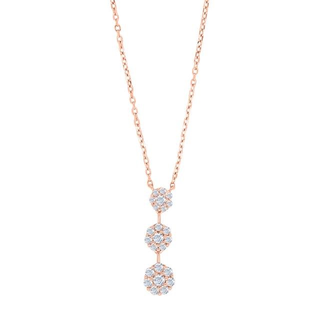 Rosafg Sølv vedhæng LISANOR - Urma.dk