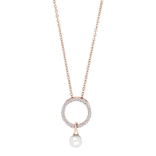 Rosafg Sølv vedhæng LISBETHNOR - Urma.dk