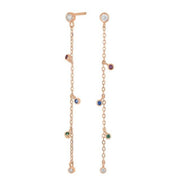 Rosaforg sølv ørestikker GIANOR 55mm - Urma.dk