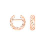 Rosaforg. sølv system - creoler Flora 17x6mm - Urma.dk