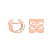 Rosaforg. sølv system - creoler Greta 13x13mm - Urma.dk