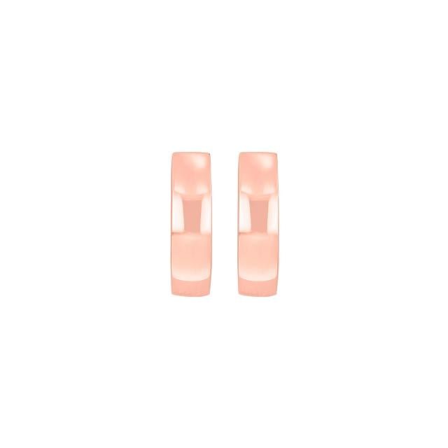 Rosaforg. sølv system - creoler Nadine 4x16mm - Urma.dk