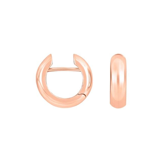 Rosaforg. sølv system - creoler Stella 16x5mm - Urma.dk