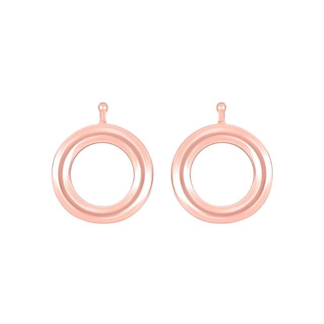 Rosaforg. sølv system - vedhæng krans - par - Urma.dk