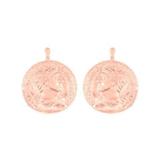 Rosaforg. sølv system - vedhæng mønt 16x16mm - par - Urma.dk