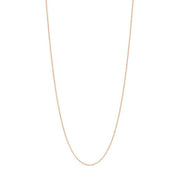 Rosaforg. sølvkæde 80+10cm - Urma.dk