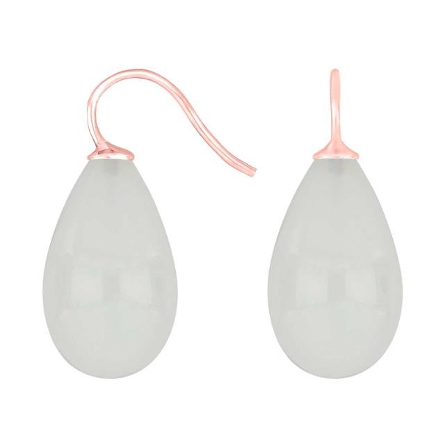 Rosaforg. sølvøreh. m/bøhmisk kvartsglas farve04 - Urma.dk