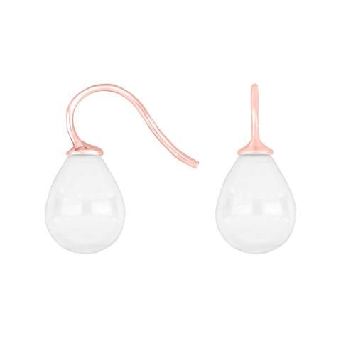 Rosaforg. sølvøreh. m/bøhmisk kvartsglas farve09 - Urma.dk