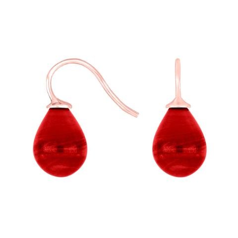 Rosaforg. sølvøreh. m/bøhmisk kvartsglas farve16 - Urma.dk