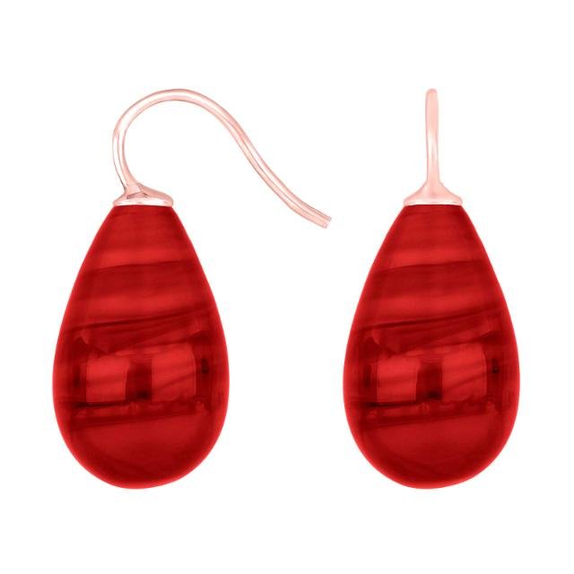 Rosaforg. sølvøreh. m/bøhmisk kvartsglas farve16 - Urma.dk