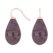 Rosaforg. sølvøreh. m/bøhmisk kvartsglas farve27 - Urma.dk