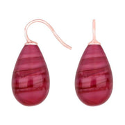 Rosaforg. sølvøreh. m/bøhmisk kvartsglas farve28 - Urma.dk