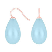 Rosaforg. sølvøreh. m/bøhmisk kvartsglas farve35 - Urma.dk