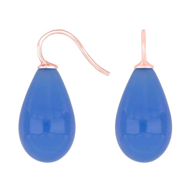 Rosaforg. sølvøreh. m/bøhmisk kvartsglas farve39 - Urma.dk