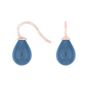 Rosaforg. sølvøreh. m/bøhmisk kvartsglas farve42 - Urma.dk