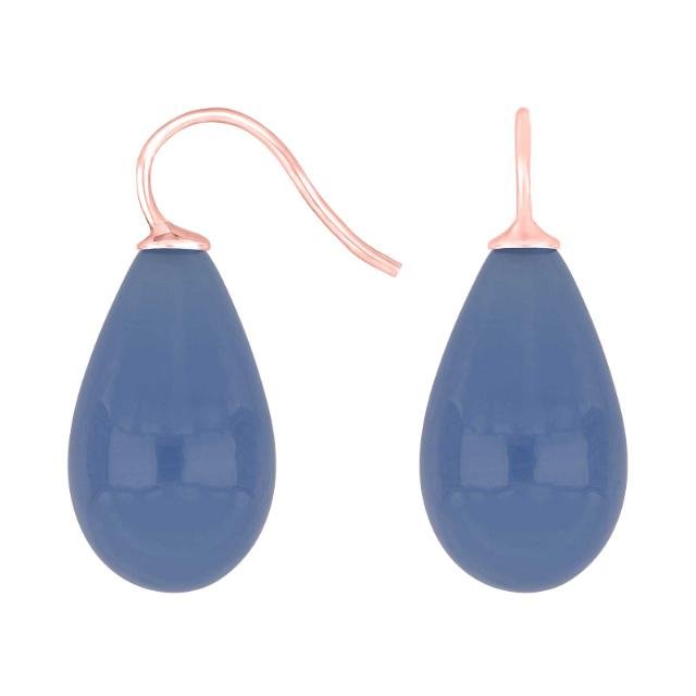 Rosaforg. sølvøreh. m/bøhmisk kvartsglas farve42 - Urma.dk