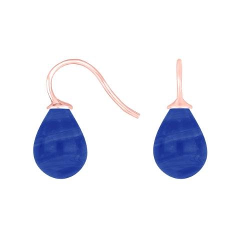 Rosaforg. sølvøreh. m/bøhmisk kvartsglas farve45 - Urma.dk